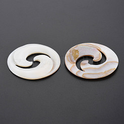 Natural Freshwater Shell Cabochons&nbsp;SHEL-S276-157
