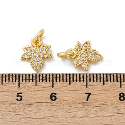 Brass Micro Pave Cubic Zirconia Pendants&nbsp;KK-U073-02G