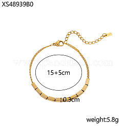304 Stainless Steel Link Bracelets&nbsp;STAS-OY012-34G