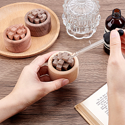 3 Bags 3 Colors Column Wooden Aromatherapy Diffuser&nbsp;AJEW-HY0003-19