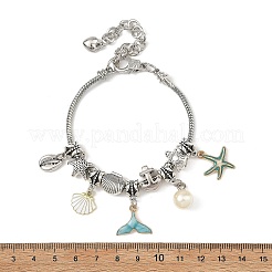 Ocean Brass European Style Bracelets&nbsp;BJEW-JB14273