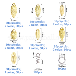 420Pcs 14 Styles Alloy Fishing Attractor Spinner Blades&nbsp;FIND-FH0017-14