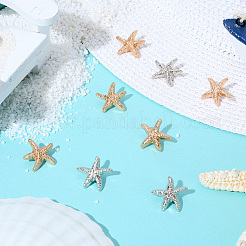 40Pcs 2 Colors Alloy Shank Buttons&nbsp;BUTT-CY0001-11