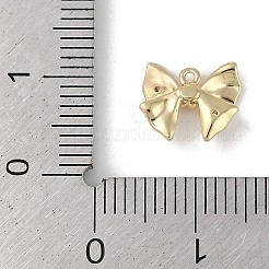 Brass Micro Pave Clear Cubic Zirconia Charms&nbsp;KK-Z065-06G