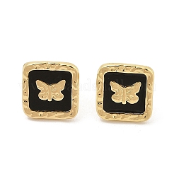 PVD Vacuum Plating Golden 304 Stainless Steel Stud Earrings for Women&nbsp;EJEW-Z068-17G