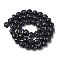Synthetic Blue Goldstone Beads Strands&nbsp;G-K351-A01-02