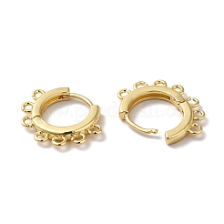 Rack Plating Brass Hoop Earring Findings&nbsp;KK-F853-32G