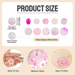 80G Transparent Glass Beads&nbsp;DGLA-TA0001-47E