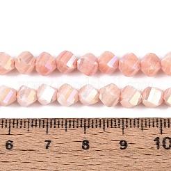 Anti-Tarnish Electroplate Glass Beads Strands&nbsp;GLAA-T025-6mm-14G