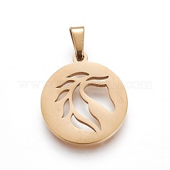 304 Stainless Steel Pendants&nbsp;STAS-P234-32G