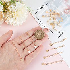 40Pcs Brass Cable Chain Extender&nbsp;KK-BBC0029-17