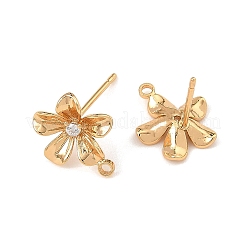 SHEGRACE Brass Micro Pave Cubic Zirconia Earring Stud Earring Findings&nbsp;XGRQ6M743-909G