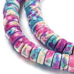Baking Paint Synthetic Turquoise Beads Strands&nbsp;G-H060-02B-03