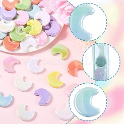 40Pcs UV Plating Opaque Acrylic Beads&nbsp;OACR-FS0002-29