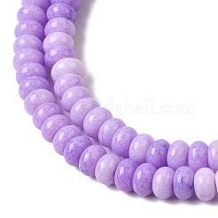 Cracked Opaque Glass Beads Strand&nbsp;GLAA-D306-A08
