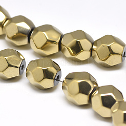 Electroplate Non-magnetic Synthetic Hematite Beads Strands&nbsp;G-T061-33A