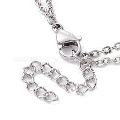 Tarnish Resistant 201 Stainless Steel Macrame Pouch Braided Gemstone Holder Bracelet Making&nbsp;BJEW-JB09620-02