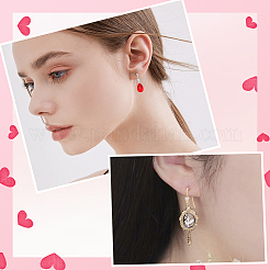 20Pcs 2 Styles 304 Stainless Steel Rhinestone Earring Hooks&nbsp;STAS-BBC0007-16B
