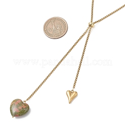 304 Stainless Steel Box Chain Lariat Necklaces&nbsp;NJEW-JN05890