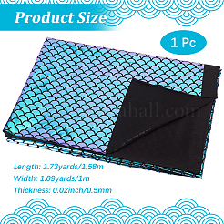 Fish Scale Pattern Polyester Fabric&nbsp;DIY-WH20081-102