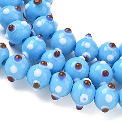 Handmade Bumpy Lampwork Beads Strands&nbsp;LA-CBA05D6-01