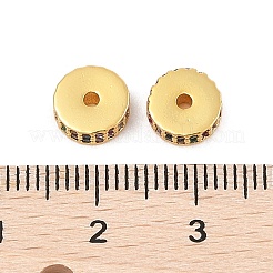 Rack Plating Brass Micro Pave Cubic Zirconia Beads&nbsp;KK-F879-14G-04