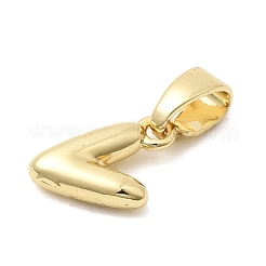 Brass Letter Charms&nbsp;KK-G554-22G-V