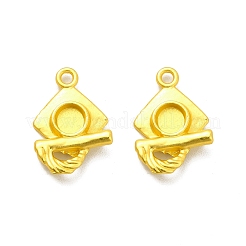Rack Plating Alloy Pendant Cabochon Settings&nbsp;FIND-I034-06MG
