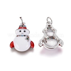 Brass Micro Pave Cubic Zirconia Pendants&nbsp;ZIRC-I028-07P