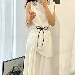 Round PU Leather Cord Tie Knot Belts for Dress&nbsp;DIY-WH20007-802A-02