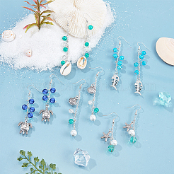 DIY Ocean Theme Earring Making Kits&nbsp;DIY-SC0012-31
