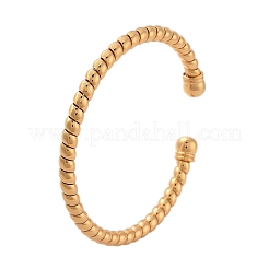 Brass Cuff Bangles&nbsp;BJEW-F482-03G