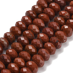 Natural Red Jasper Beads Strands&nbsp;G-C259-A13-6x10mm