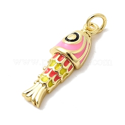 Brass Enamel Pendants&nbsp;KK-H529-51G-01