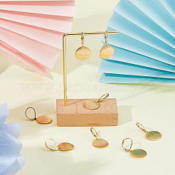 4Pair Brass Leverback Earrings&nbsp;EJEW-HS00002