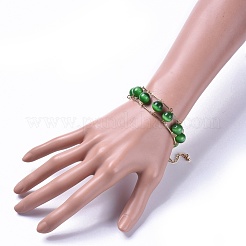 Brass Bar Link Chain Bracelets&nbsp;BJEW-JB04505