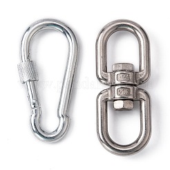 1Pcs 304 Stainless Steel Double Eye Swivel Clasps&nbsp;STAS-GA0001-08