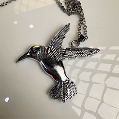 Vintage Alloy Flying Bird Pendant Necklaces for Men Women&nbsp;SG2884