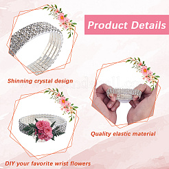 Plastic & Rhinestone Stretch Bracelets&nbsp;AJEW-WH20064-05