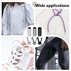 30Pcs 3 Colors Alloy Aglets for Shoelaces&nbsp;FIND-DR0002-16