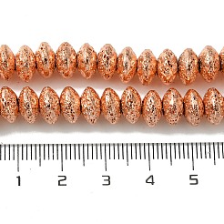 Electroplated Natural Lava Rock Beads Strands&nbsp;G-I360-P01-03