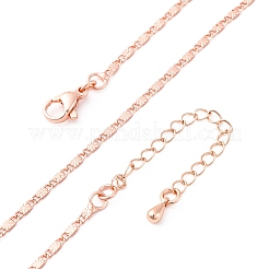 Brass Link Chain Necklaces&nbsp;NJEW-D302-11RG