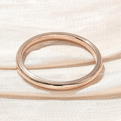 Ion Plating(IP) 304 Stainless Steel Plain Band Rings&nbsp;STAS-I160-E03-KCG
