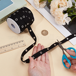 20 Yardcs Cotton Ribbon with Stainless Steel Eyelets&nbsp;OCOR-BC0009-65B-01