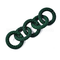 Spray Painted CCB Plastic Linking Rings&nbsp;CCB-Q091-010B
