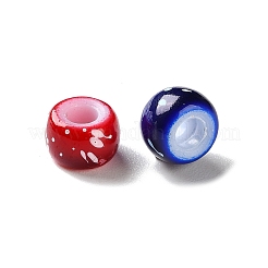 Spray Painted ABS Plastic European Beads&nbsp;KY-G033-01A