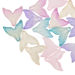 Transparent Spray Painted Glass Pendants&nbsp;GLAA-PH0007-62