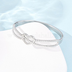 304 Stainless Steel Hinged Bangles for Women&nbsp;BJEW-F527-02P