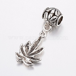 Tibetan Style Alloy European Dangle Charms&nbsp;MPDL-I004-28AS-RS