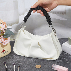 1Pc Rhinestone Braided Cord Bag Handles&nbsp;DIY-PH0036-47B